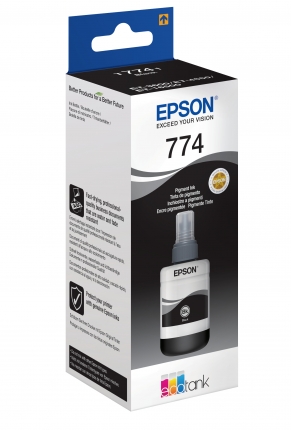 Оригинальные чернила EPSON T7741 (C13T77414A) для M100, M105, M200, M205, 140 мл, черные