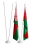 Подставка интерьерная для двух флагов,  270 см 