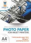 Сублимационная фотобумага  Papyrus T-shirt transfer paper Dark A4, 300 г/м2, 10 листов
