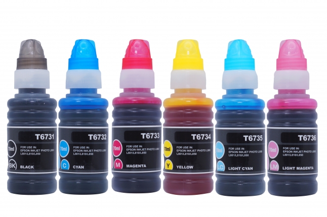 Чернила совместимые Ninestar (Epson 673) для L800, L805, L810, L850, L1800 - 70 мл [SM] 