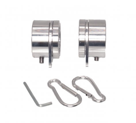 Анти-наматывающие крепления (кольца) для флага металлические с карабинами