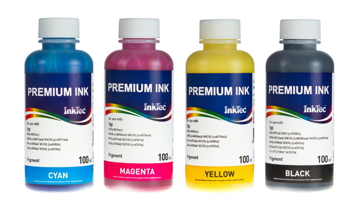 Комплект пигментных чернил InkTec H5970 / H5971 - 100 ml (Срок годности: июнь 2018)